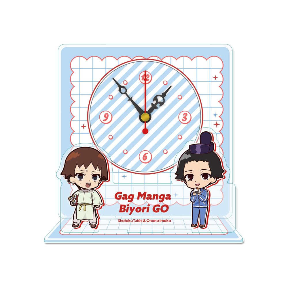 TV anime Kosuke Theater Gag Manga Biyori Prince Shotoku Ono no Imoko Petitchoko Mini Acrylic Table Clock  Masuda GO  &
