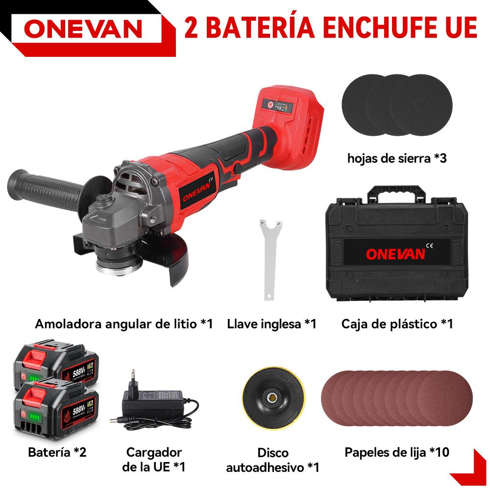 ONEVAN 125MM Brushless Electric Angle Grinder 2in1 Polishing  M14 Cutter Metal Wood Power Tool For Makita 18V Battery Pin