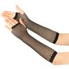 1Pair Women's Long Fingerless Fishnet Mesh Gloves Punk Rock Style Arm Warmers For Night Club Party Fashionable Sexy Gloves