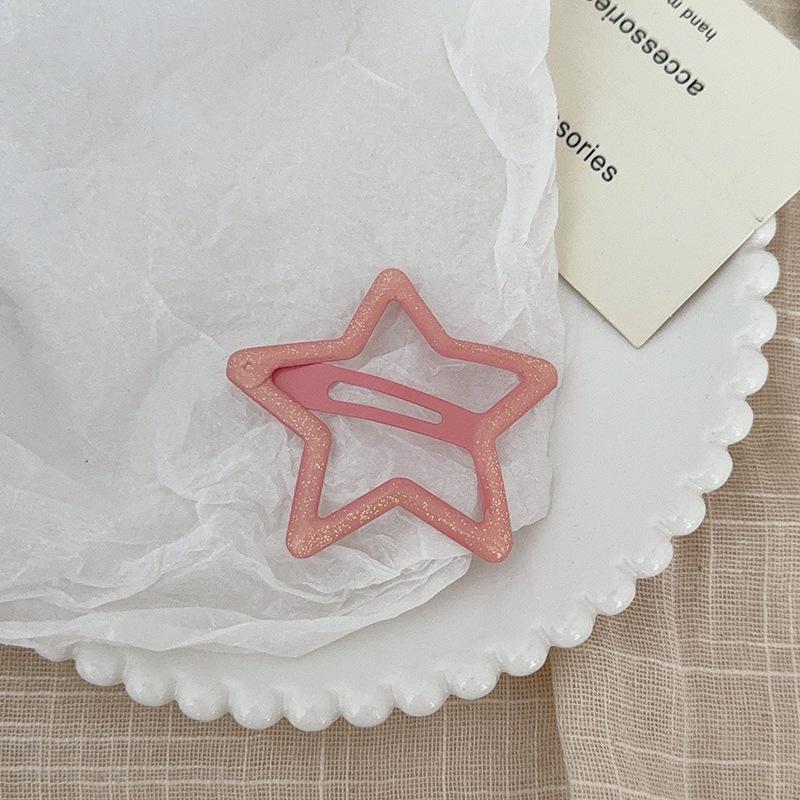 Colorful Y2K Star Hair Clip for Baby & Women - Decorative Side Bangs & BB Clip Hair Accessory