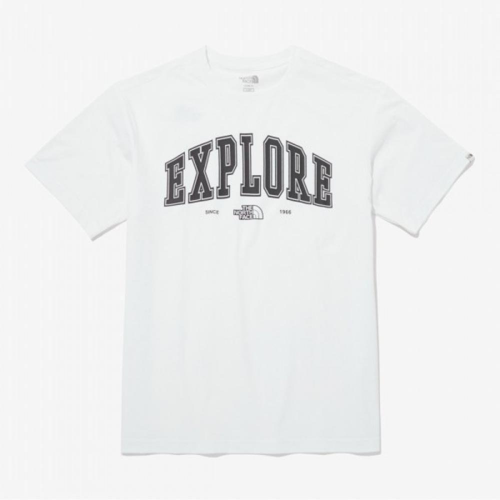 

Футболка North Face Explorer с коротким рукавом, круглая, Nt7uq50j, белая 085(XS)