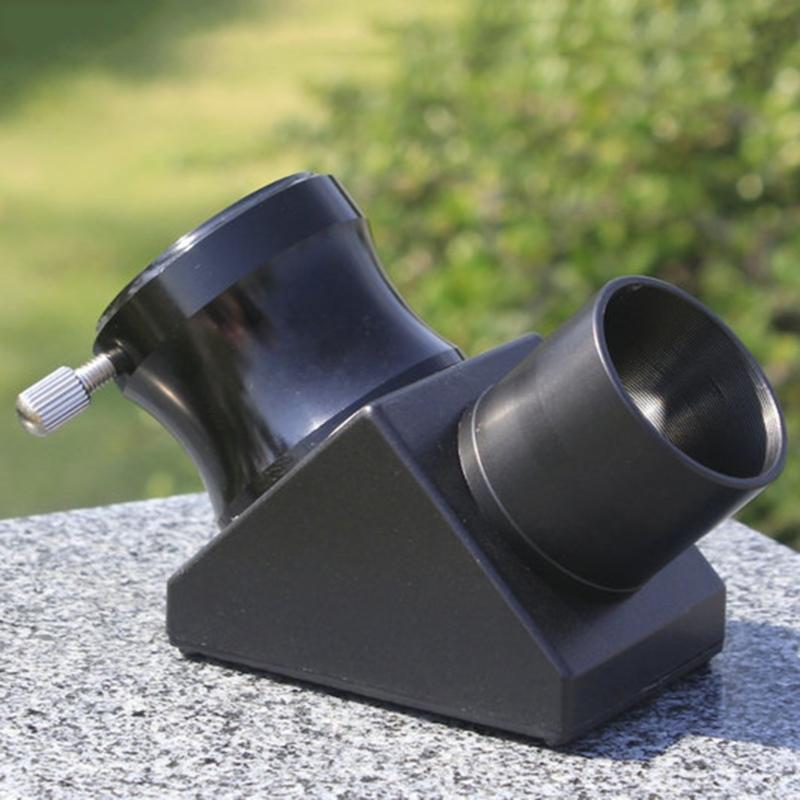 Stable 1.25inch 90° Star Diagonal Adapters Pressure Rings for Telescope Aluminum Diagonal for New Viewings Experience