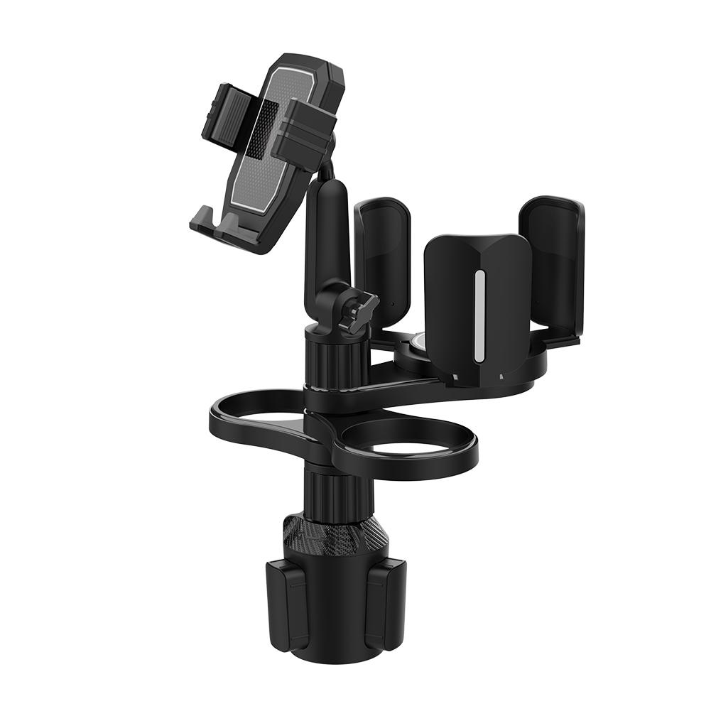 4 In 1 Car Cup Holder Expander Multifunctional Adjustable Plastic Water Cup Holder 360 Rotating Mobile Phone Holder Auto Styling