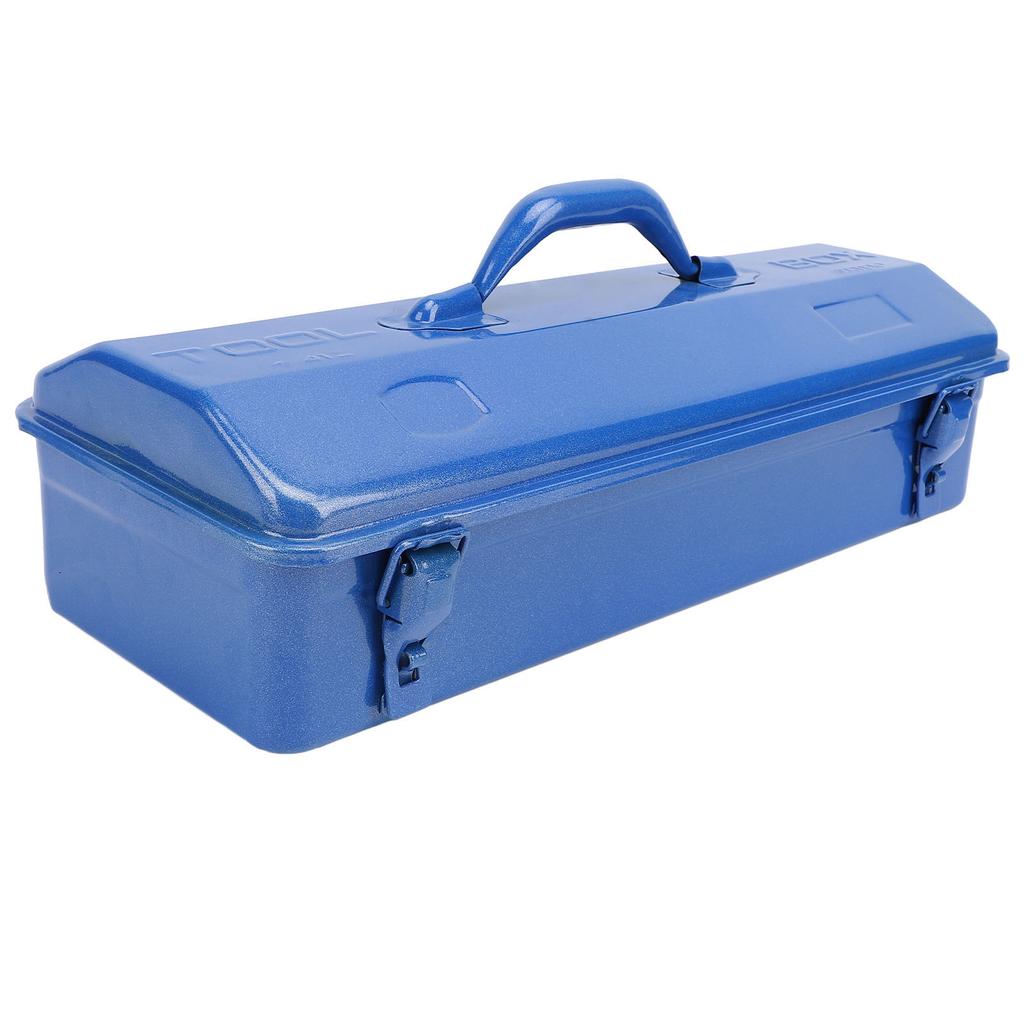Blue Toolbox Metal Structure High Load Bearing Portable Tool Storage Organizer for Workshop Garage Car Job Site 410