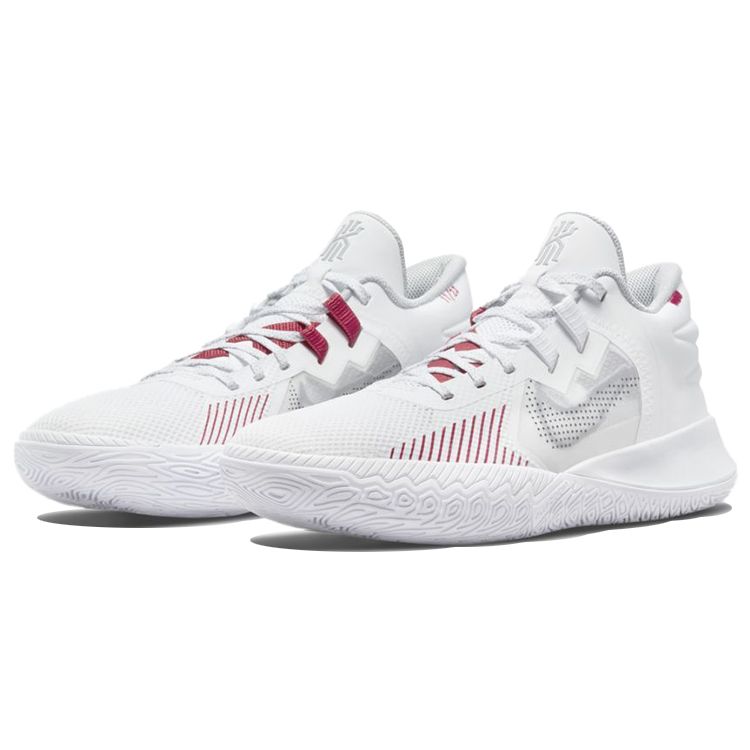 Nike Kyrie Flytrap 5 White University Red Men Sneakers Black Wolf-Grey CZ4100-100