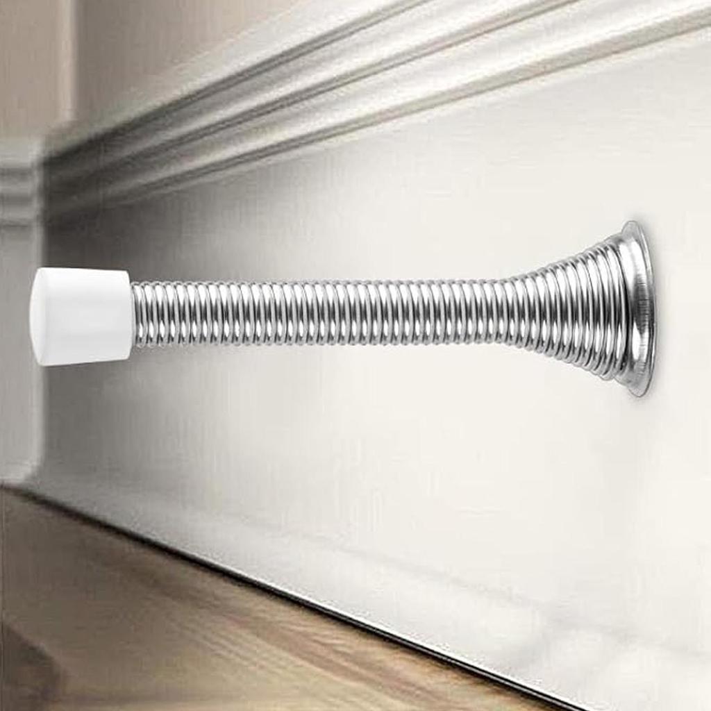 Metal Spring Door Crash Pad Door Handle Guard Stopper Anti-Collision Wall Protector Door Stopper Lock Protective