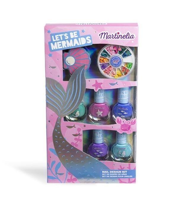 Set De Manucure Martinelia Let's Be Mermaids Pour Enfants, Couleurs Vives, Sécurité Assurée