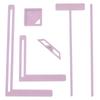 6Pcs Bookbinding For Starter Scrapbooking Tool Kit Easy To Use Great Stencils Cutter Guide Can Be Turned Into A Notebook