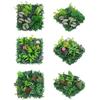 Green Artificial Plant Wall Plastic Fake Green Grass Mat Greenery Simulation Plant Sheet  Outdoor