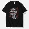 Men's Cotton T-shirt Dragon Pattern Funny Printed T-Shirt Summer Women Casual Harajuku Y2K Tops Tee Lady Black Clothes