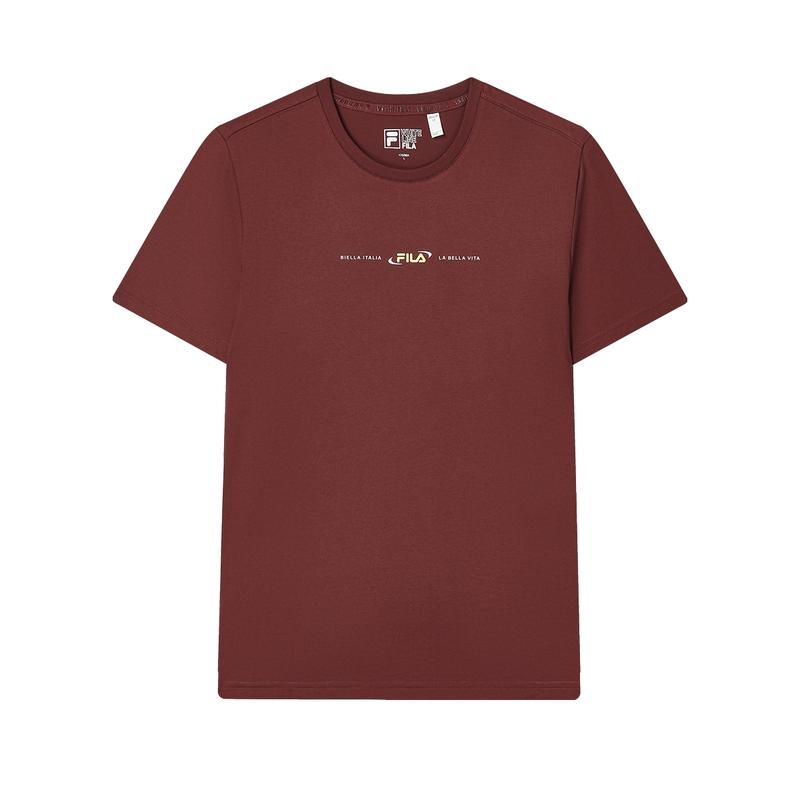 New FILA T Shirt Men s Terracotta Red Brown F11M439101FBN 17092AM 5429₽