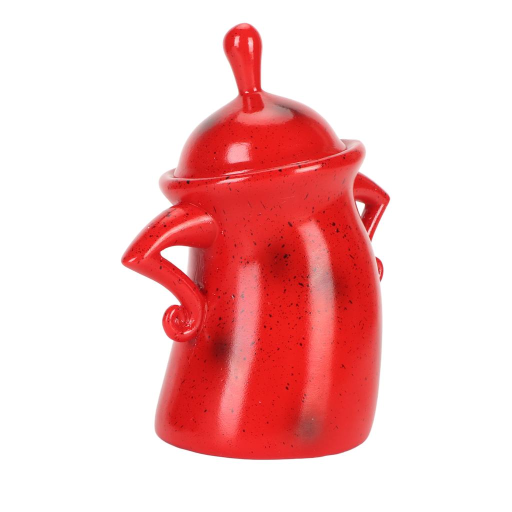 Canister with Attitude Multipurpose Unique Cute Food Storage Jar with Lid for Home Kitchen Cafe Red
