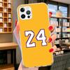 Basketball 23 24 8 Number Cover Phone Case For iPhone 16 17 Air 15 14 Pro Max 16E Phone Case 13 Mini 12 11 7 SE 8 Print Pattern
