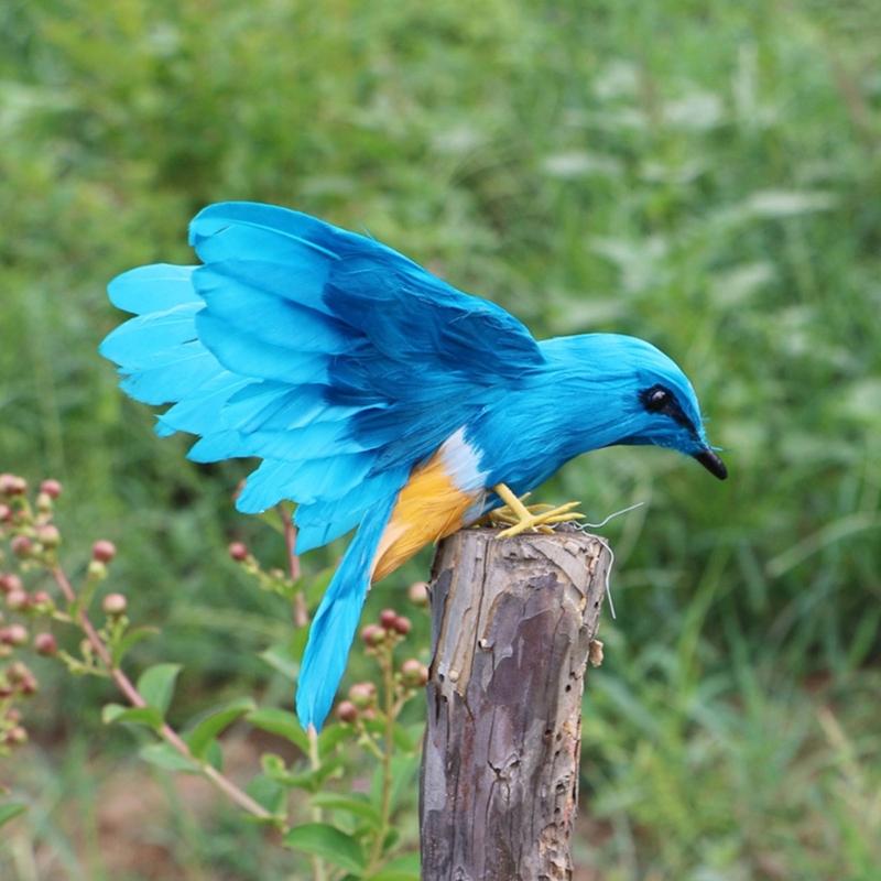 Artificial Feathered Birds for Home Yard and Lawn Decoration Bird Figurine Perfect for Theme Parties and Event