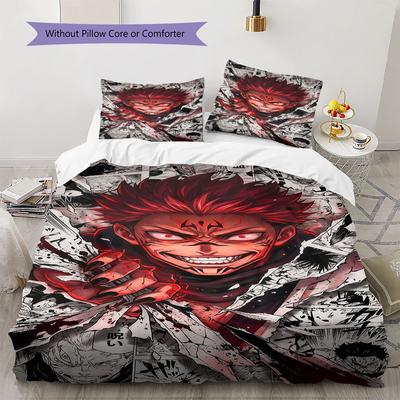 Jujutsu Kaisen Comfor Duvet Cover Kid's Bedding Set,Extra Large Size Ideal Gift Various Sizes Available -HE23
