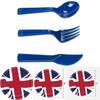British Flag Party Supplies Set Commemorate The Platinum Jubilee 2022 With This Valuable Multi-functional Kit!