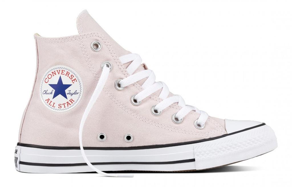 Converse Chuck Taylor All Star Hi Top 'Barely Rose' Classic And Versatile High top Canvas Shoes Women's Pink 159619c