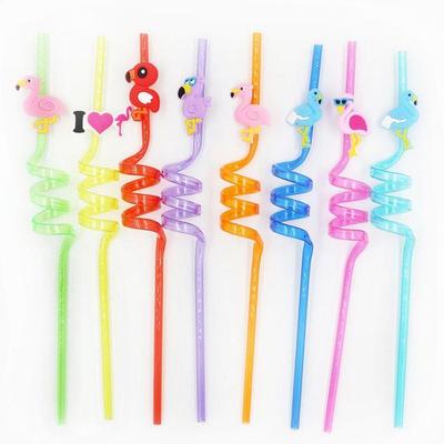 20pcs 25cm Reusable Dinosaur Straws Plastic Straws For Kids Birthday Party Decorations Dino Birthday Party Supplies