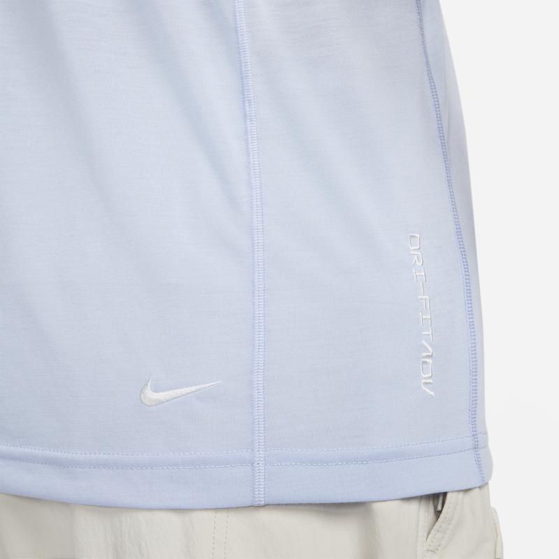 Nike Dri-Fit Adv Acg Goat Rocks Logo Graphic T-Shirt Men Tops Hyper-Cobalt DX7883-479