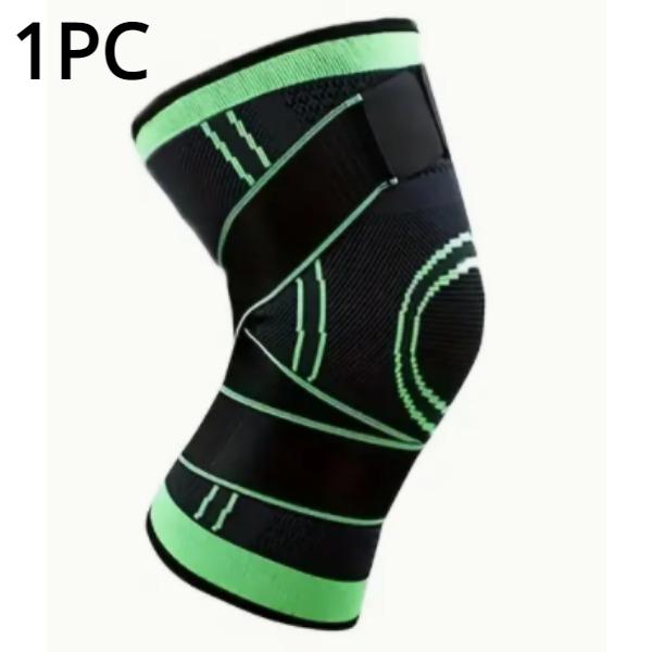 Joelheiras esportivas pressurizadas elásticas, suporte para joelho, fitness, basquete, vôlei, protetor de articulações, 1 ou 2 peças