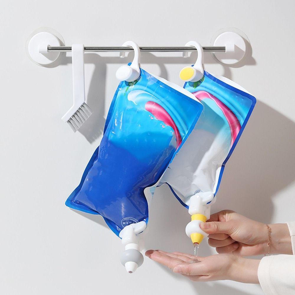 Silicone Hanging Liquid Guide Pump Upside Down Body Wash Refill Squeezer  Travel
