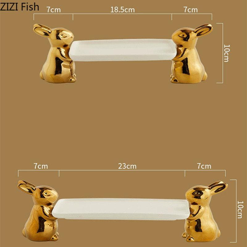 Kreative Kaninchen Dessert Platte Keramik Obst Platte Wohnzimmer Snack Candy Lagerung Tray Home Dekoration Kuchen Platte Geschirr