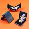 For Samsung Galaxy Z Flip4 5G/Flip3 5G Case Ring Holder Kickstand PC Phone Cover