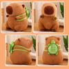 Non-Toxic 23Cm Cute Turtle Backpack Capybara Anime Fluffty Toy Soft Capybara Plush Toy Simulation Stuffed Animals Kawaii Plush Doll