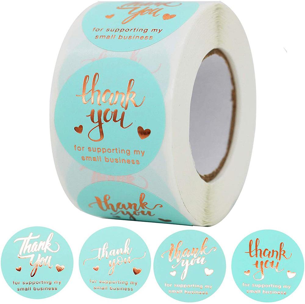 100-500Pcs High-Standard Laser Premium-Quality Thank High-Standard You First-Class Stickers High-Standard For Premium-Quality Small Business