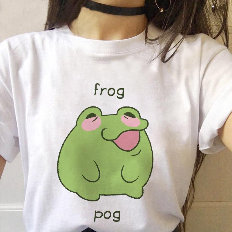 Ladies Summer Tshirt Womens Graphic Top Tshirts Female Basic White 2025 News Short Sleeve Cartoon Kawaii Print Cute Tops Tshirts