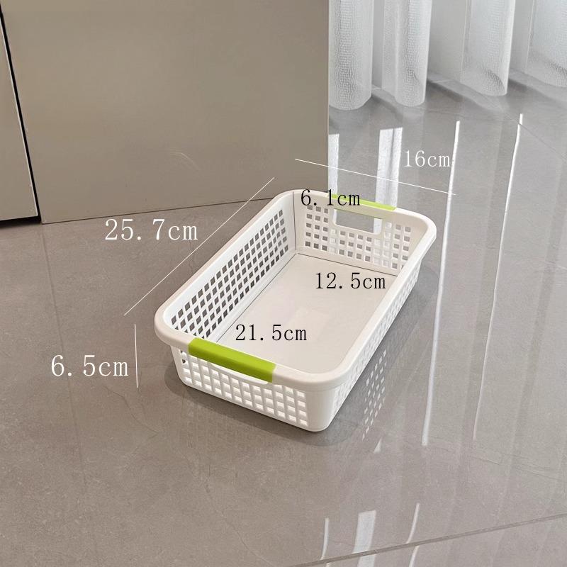 4pcs Storage Baskets Organizer Plastic Large Rectangular Storage Box Thickened Storage Baskets Home Desktop File A4 A5 Book Rack