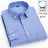 New 100% Cotton Oxford Mens Striped Plaid Shirts Long sleeve Male Business Casual High Quality Formal Shirt For Men Social Shirt