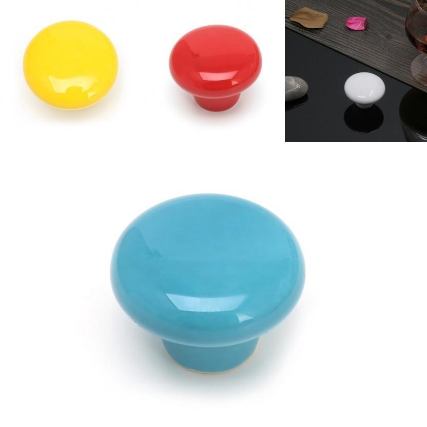 Premium Quality Candy Color Ceramic Knobs For Cabinets And Closets
