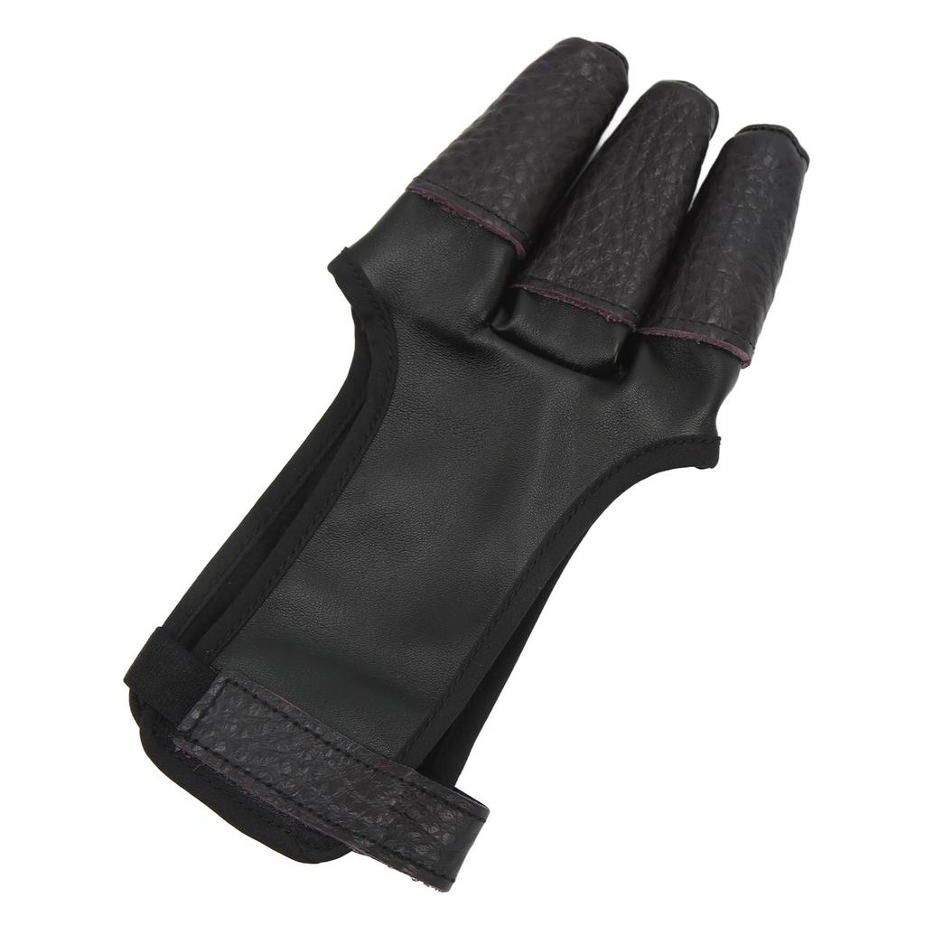 Bowstring Tabs Guard Soft Archery Fingers Protector 3 Fingers Protection Shooting Gloves for Outdoor Shooting