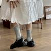 Mori Socks Women'S College Wind Fungus Edge Butterfly Trend Retro Women'S Cotton Socks Medium Tube Socks