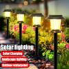Lampă de gazon cu LED alimentată cu energie solară pentru exterior Lampă cu priză Lampă cu senzor LED Lampă peisaj de grădină Lampă decorativă ondulată
