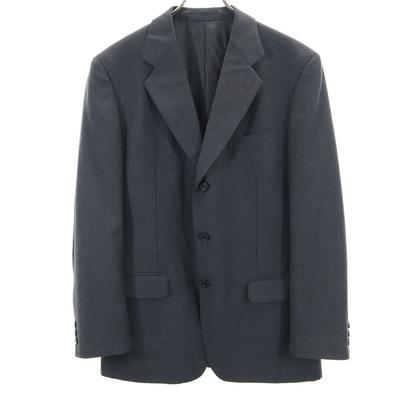Wool Long Sleeve Tailored Jacket S50 Gray Men's Used