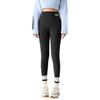 Winter Leggings High-Waisted Slim Cut Warm Lambswool Fabric Lining Bottom Pants Cold Weather Resistance Women Pants