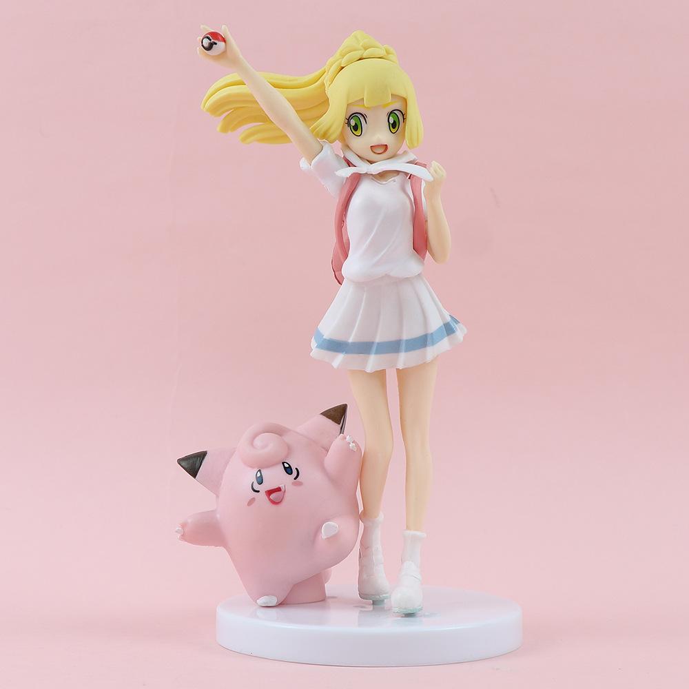 

Аніме Покемон Ліллі Клефейрі Гра Красива Дівчина Фігурка Модель ГК Статуетка Шарм Колекція Настільна Прикраса Хобі Іграшки Трендові Іграшки
