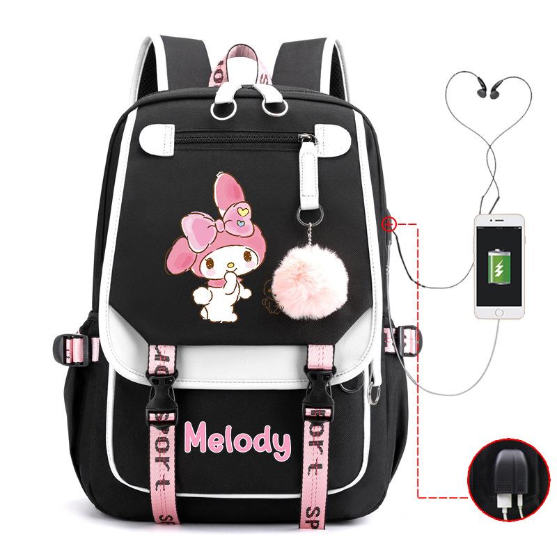 Cartoon Pink Rabbit Children'S School Bag Elementary School Girls Large Capacity Japanese Girls Backpack