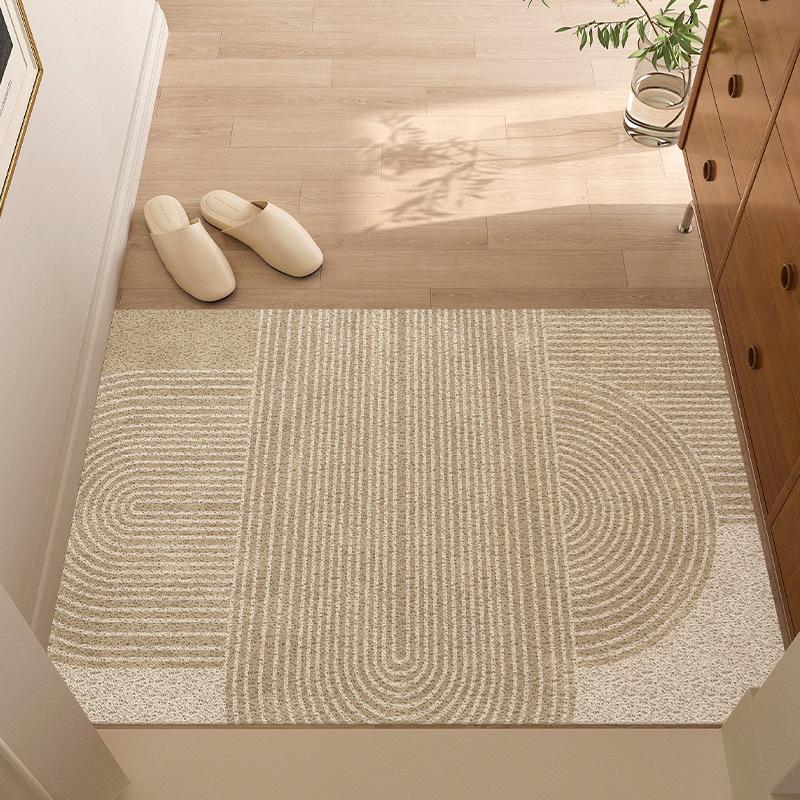 Non-Slip Entrance Door Mat Dirt Resistant Japanese Style Home Doormat for Indoor Outdoor Use Coir Fiber Carpet