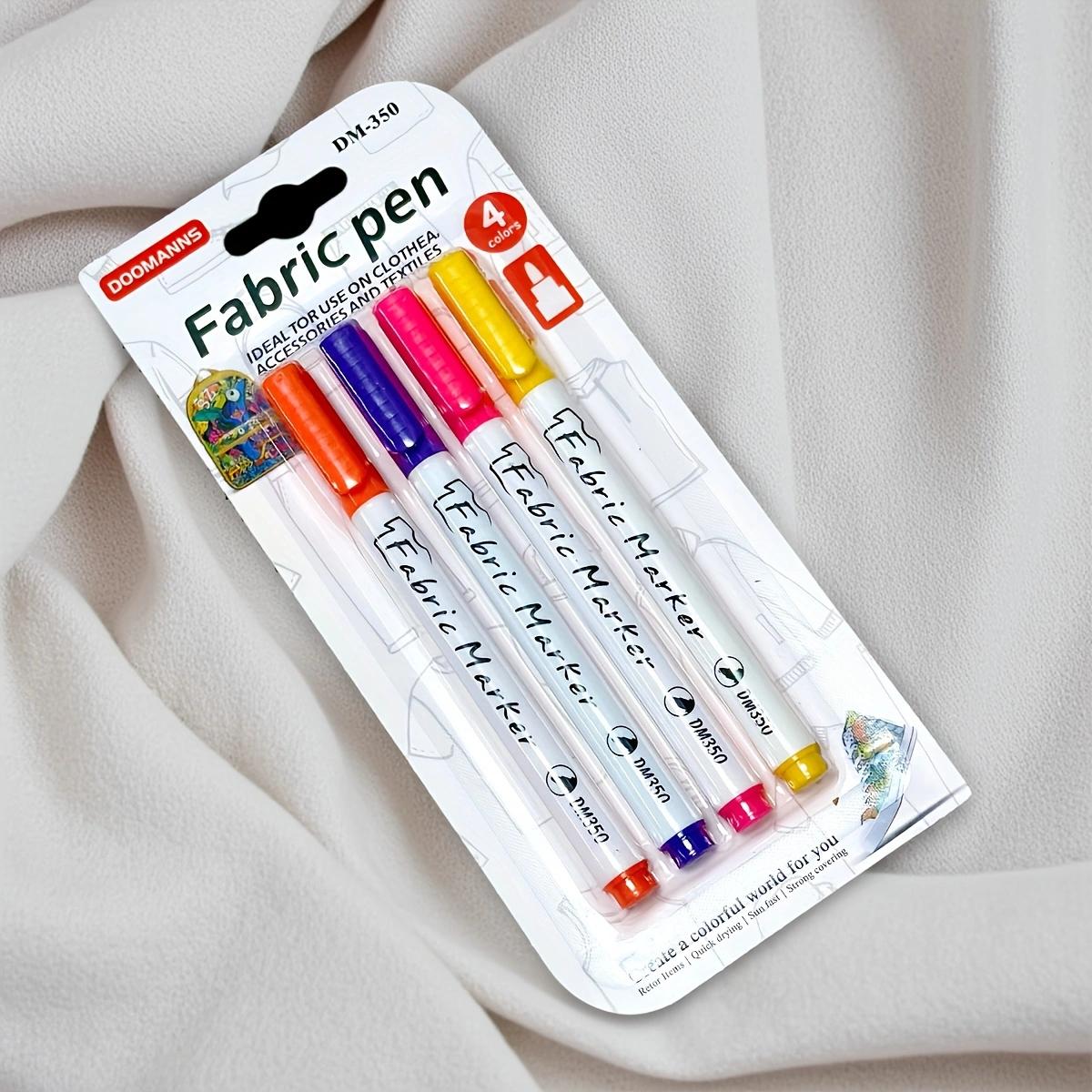 

4/8/12 Random Colors Waterproof Fabric Marker Pens Set for DIY Art, Graffiti, Textile Projects - Ideal for T-Shirts, Shoes, Wood