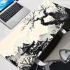 Podložka pod myš Styl inkoustové malby Herní Broskvový květ Velká XXL Klávesnice Stůl Podložka pod myš Koberec Gumová Herní Notebook Podložka pod myš