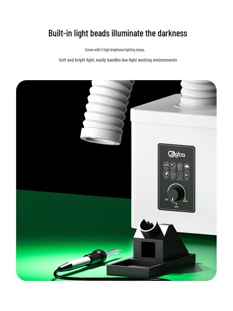 Compact Desktop Welding Fume Extractor for Soldering and Smoke Filtration