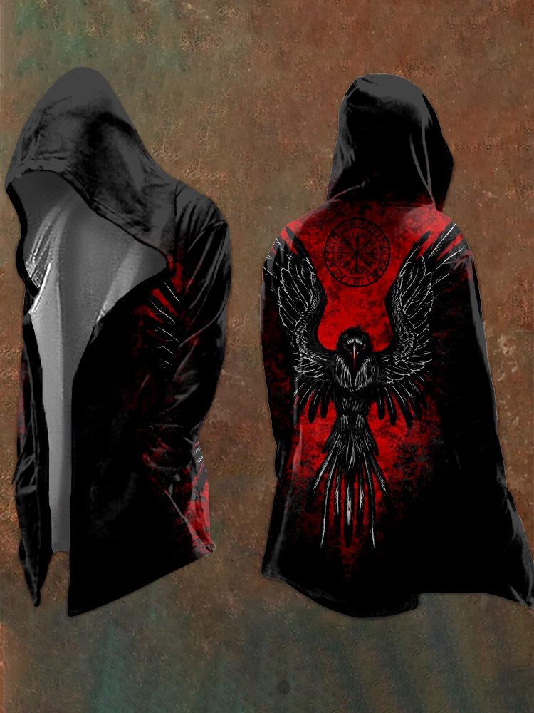 Abstract Universe Retro 3D Print Men's Hooded Sweatshirt Cardigan – Spring/Autumn