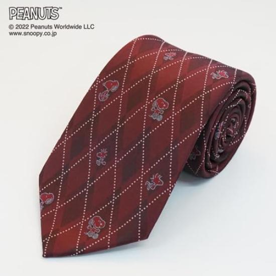 [Peanuts] Snoopy Necktie PND48162 Red SNOOPY Business Brand Necktie Gift