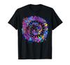 Dragon Chinese Paint Splatter Art Colorful Pink Purple Gift T-Shirt