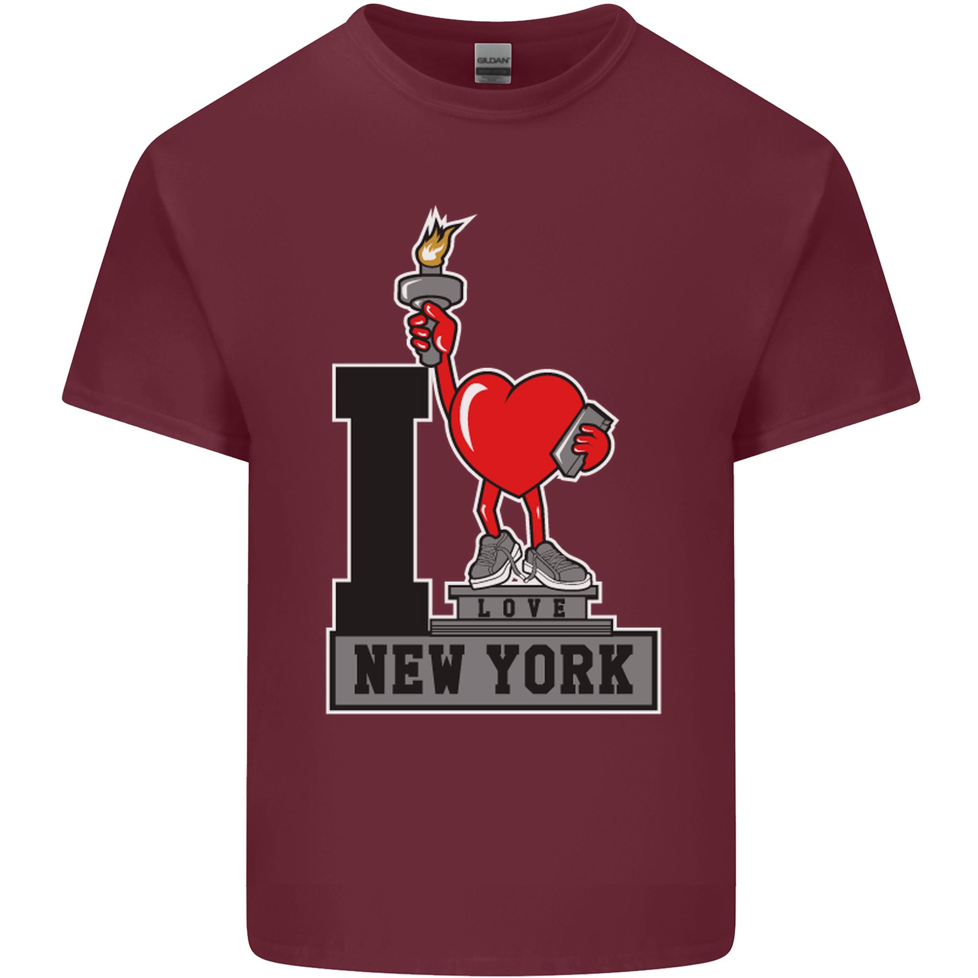 I Love (Heart) New York Unisexs Light Cotton Tshirt S