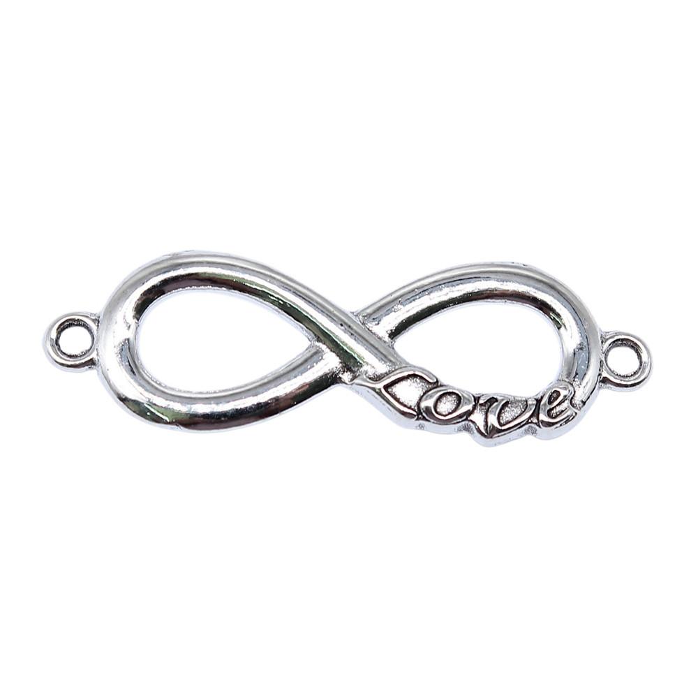 Infinity Connectors Heart Bracelets Charms Lightning Romantic Jewelry Findings
