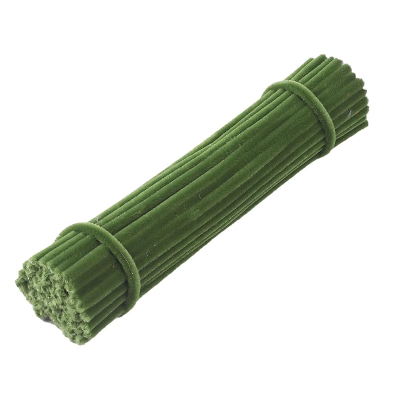 LeTradeJP Craft Pipe Cleaners, 30cm x 6mm, Approx. 100 Pieces, Craft Pipe Cleaners, Skeleton Pipe Cleaners, Flower Shape, Flower Wire, DIY Decoration